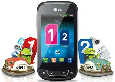 HP Android Dual SIM Card LG Optimus Dual SIM P698