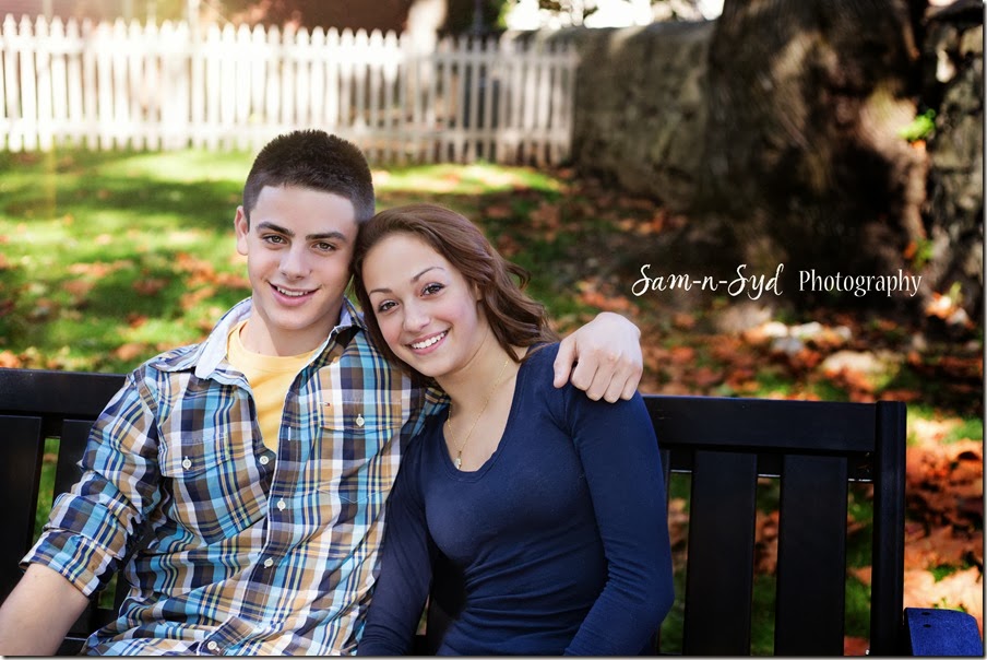 Anthony and Rochelle on bench watermark