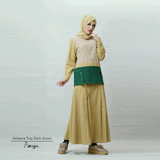 Azkayra Top Dark Green 