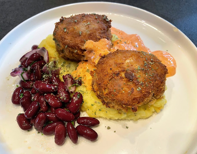 fischiscooking, thunfischlaibchen, erdäpfelpüree