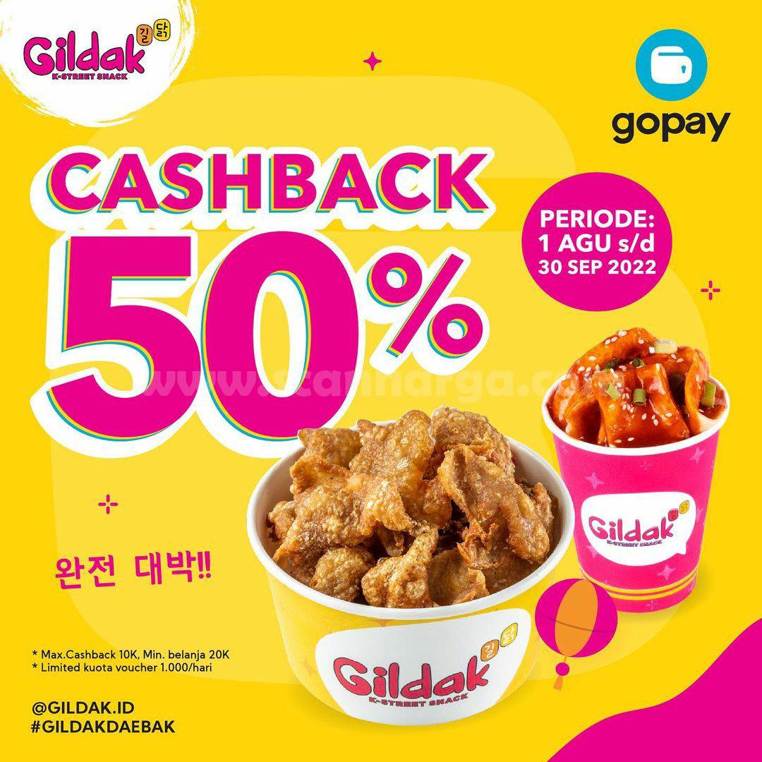 Promo GILDAK GOPAY – DISKON 50% khusus transaksi dengan GOPAY