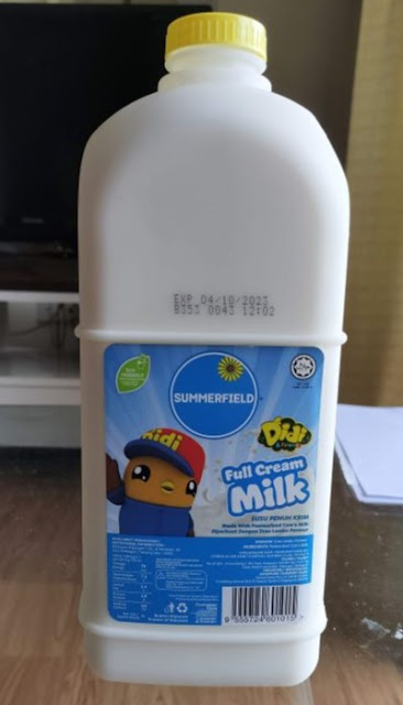 plastic bottled milk from NZ