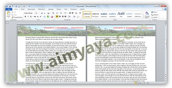 Header dan footer merupakan dua buah kemudahan yang sering dipakai di microsoft word Cara Membuat Header Bergambar di Word 2010