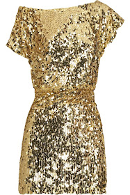 Fall 2012 sparkly gold sequin dress