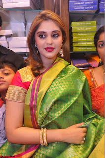 Surabhi looks stunning in Saree at Nakshatra Fashion Store Launch at Suchitra X Road 12.JPG