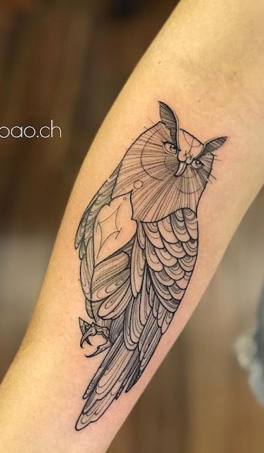 Tatuagens de coruja - 45 fotos e modelos para os homens