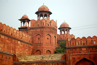 Fort Czerwony. Czerwony Fort. Fort Delhi
