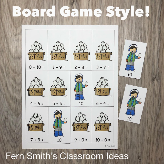 Click Here to Download this Addition Make Ten Math Center Games Freebie to Use in Your Classroom Today!