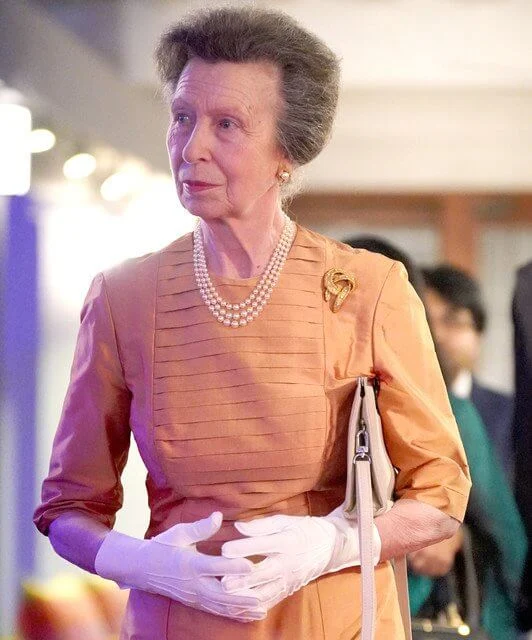 Cotswold Collections paisley printed skirt. Princess Anne wore a paisley printed long sleeved blouse by Cotswold Collections
