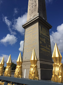 Place de la Concorde in Paris, the obelisk close up