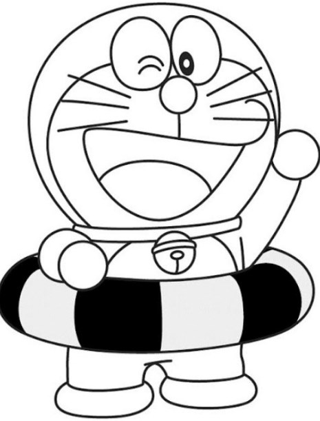Gambar Doraemon Diwarnai Toko Fd Flashdisk Flashdrive Hellokitty Hitam Putih