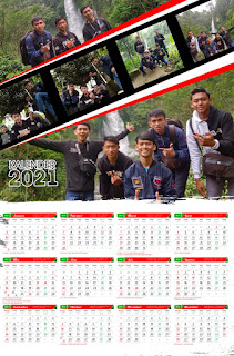 Template Kalender Dinding 2021 Free CDR