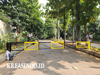 Portal Besi Swing pesanan Perumahan Podomoro Golf View Tapos Depok