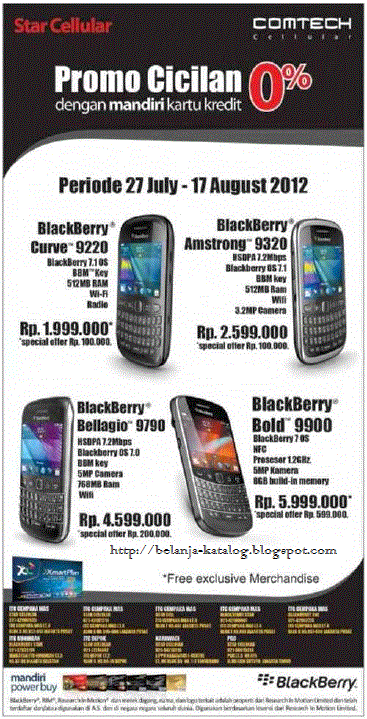 Promo Blackberry 2012 Cicilan 0 % comtech