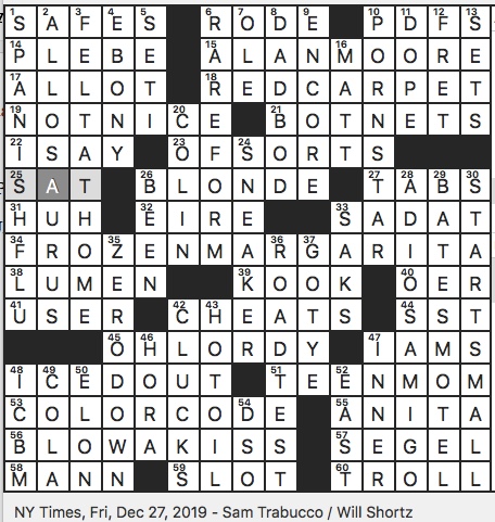 Rex Parker Does The Nyt Crossword Puzzle 2019