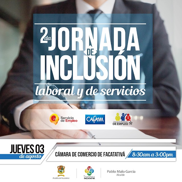 Atención: gran jornada de inclusión laboral y de servicios en Facatativá