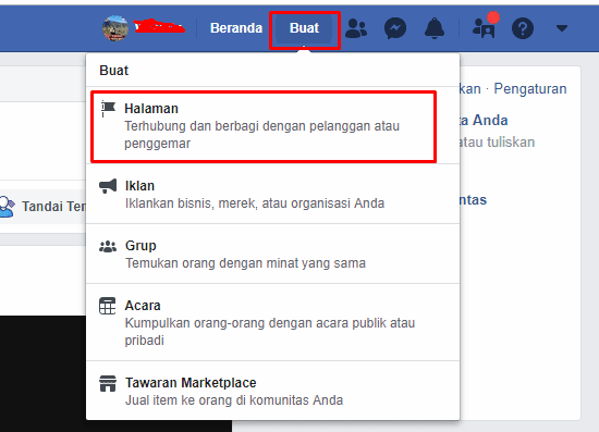 membuat halaman facebook