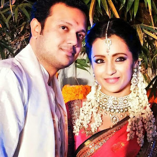 TRISHA ENGAGEMENT STILLS CHENNAI