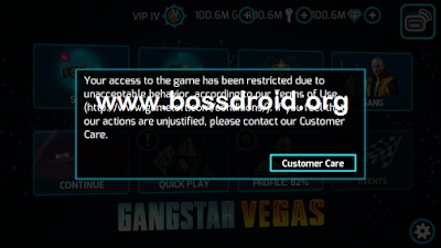 Cara Mengatasi Game Gangstar Vegas di Banned