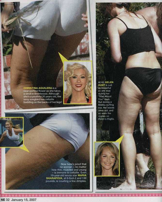 Maria Sharapova's Cellulite Butt Ass Makes The National Enquirer