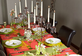 Christmas table decoration Green Color, Part 2