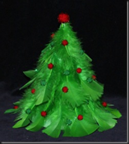 Feather-christmas-Tree-craft