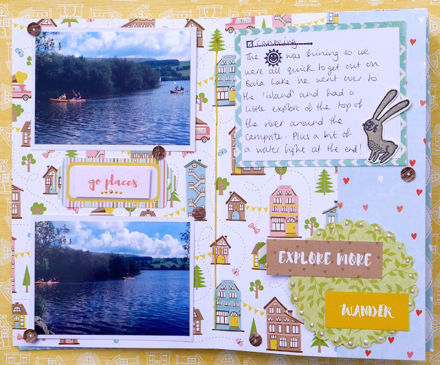 Sunshine Travel Journal by Katherine Sutton using BoBunny Weekend Adventures