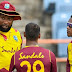 West Indies were penalized 20% of match fees for the first T20I against India's slow overrate.