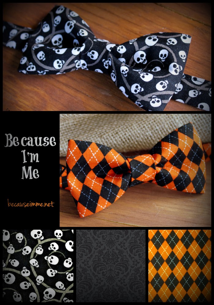 Because I'm Me cotton Halloween bow and neck ties