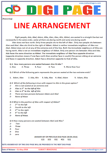 Digi Page - Line Arrangement