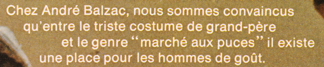 Publicité vintage : Voilà deux vestes que l'on ne trouvera pas n'importe où !  - Pour vous Madame, pour vous Monsieur, des publicités, illustrations et rédactionnels choisis avec amour dans des publications des années 50, 60 et 70. Popcards Factory vous offre des divertissements de qualité. Vous pouvez également nous retrouver sur www.popcards.fr et www.filmfix.fr