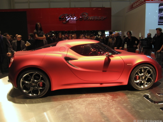Alfa Romeo constructed the 4C's body out of carbon fiber which helps keep
