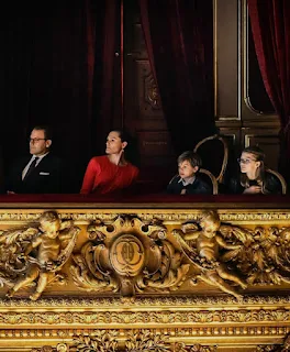 Crown Princess Victoria of Sweden watches Cinderella Ballet