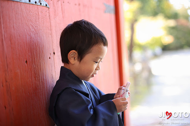 手向山八幡宮での七五三出張撮影