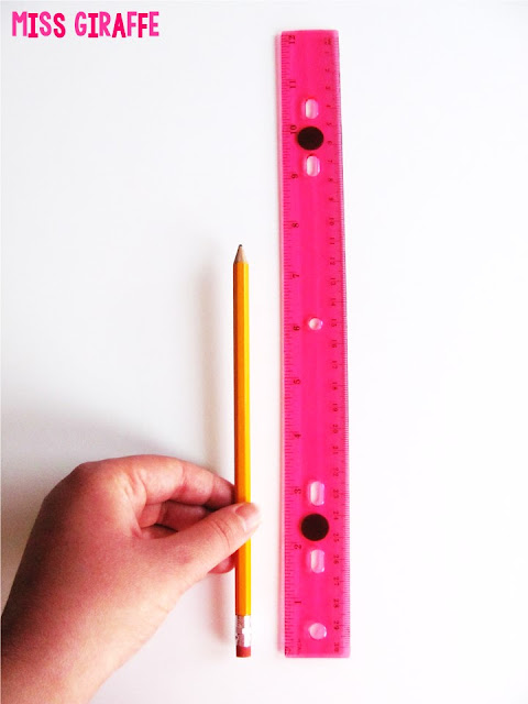 A ton of math teaching tricks like how to add magnets to a ruler so you can teach measuring with a ruler on the whiteboard.