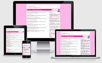 Pink blogger templates responsive