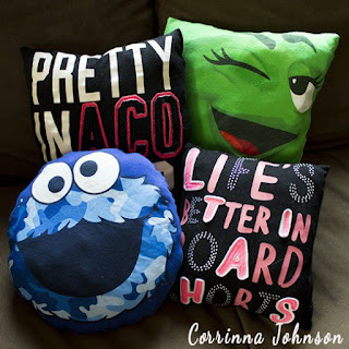 DIY T-Shirt Pillows 