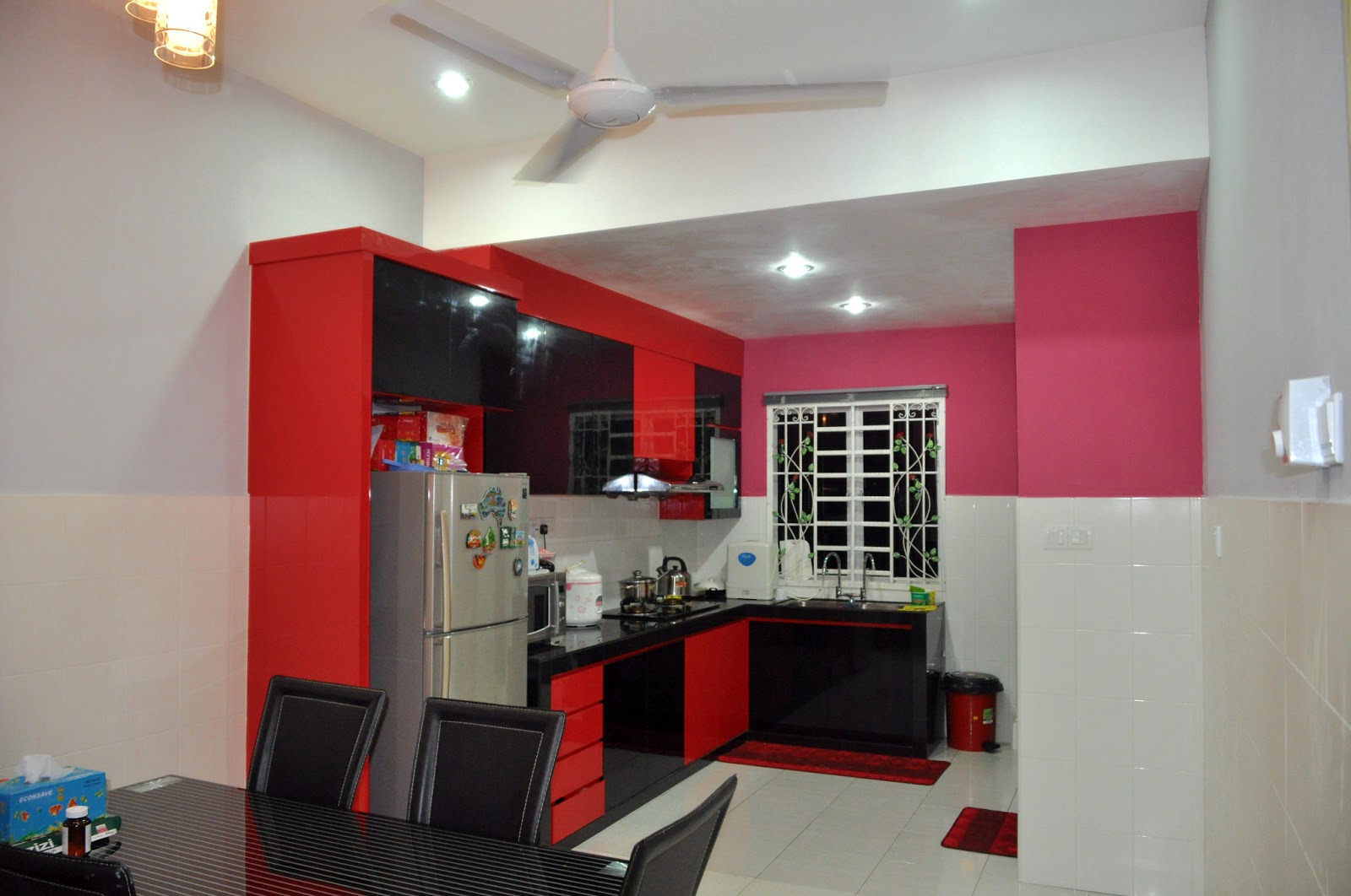 40 Model Dapur  Warna  Merah Yang Nampak Modern dan Cantik 