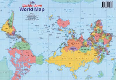 Upside  World  on Upsidedown Map Of The World  Optimized Jpg