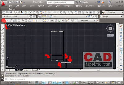 Pengguaan Linear Dimension Pada AutoCAD