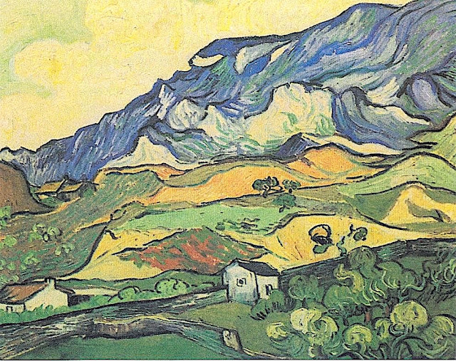 VINCENT VAN GOGH (1853-1890) Les Opies (496 mètres)  France (Bouches du Rhône)   In Les Opies dans les Alpilles vues de Saint-Rémy, 1889, 59 x72 cm, Musée Kröller-Müller, Otterlo