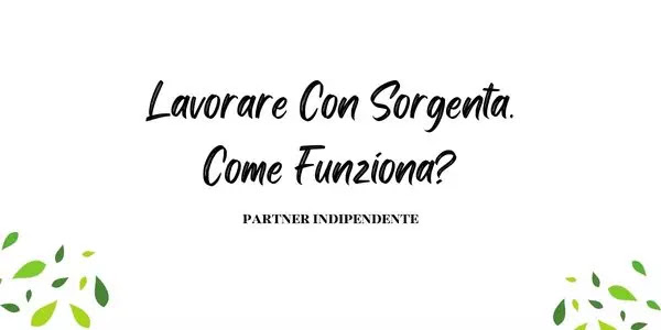 Lavorare Con Sorgenta. Come Funziona?