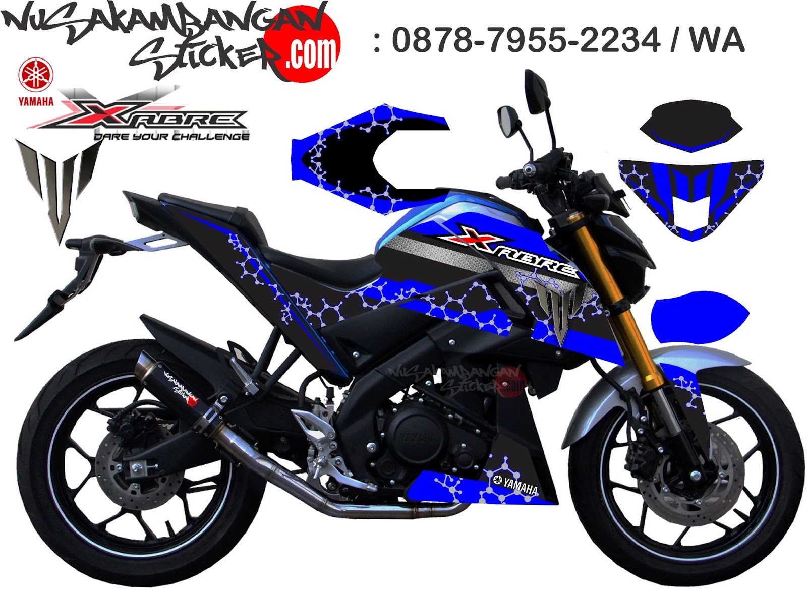 Decal Yamaha Xabre Cikarang Bekasi CUTTING STICKER CIKARANG BEKASI