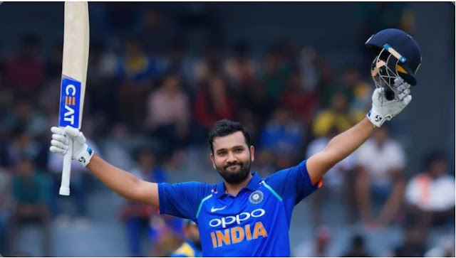 Rohit Sharma in action, breaking records in the 2023 World Cup clash against England
