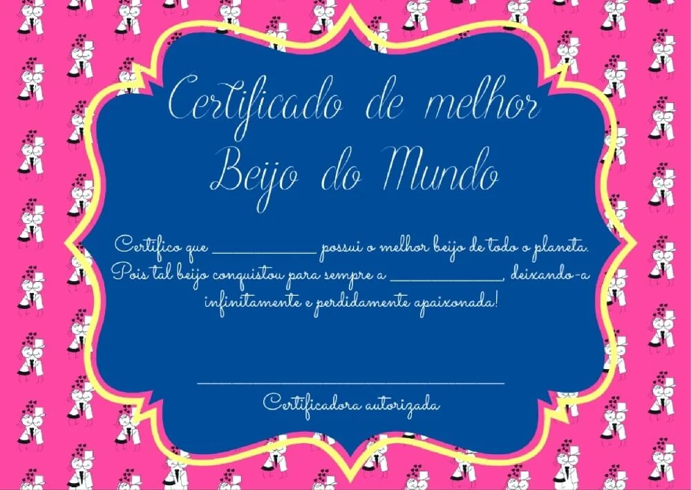 Certificados de Melhor Namorado do Mundo: como surpreender o seu amor no Dia dos Namorados