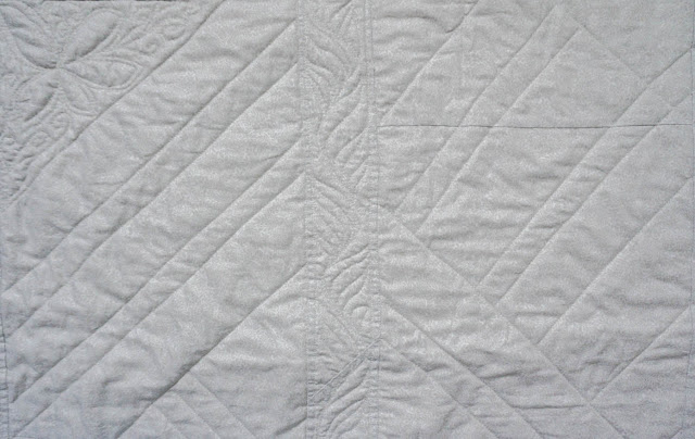 Free motion quilting in negative space