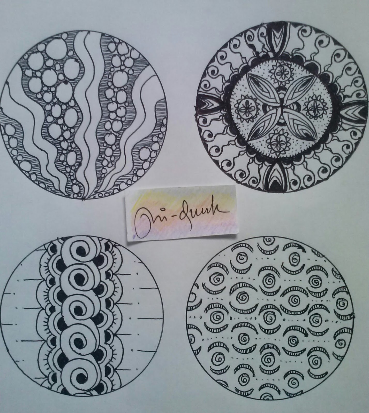 MISTERSOK 168 INSPIRASI PATTERN UNTUK MENGGAMBAR MANDALA ZENTANGLE