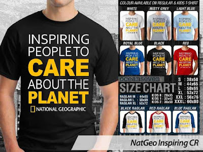 T shirt National Geographic Care About The Planet 