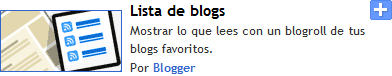 Lista de blogs con movimiento personalizable en blogger