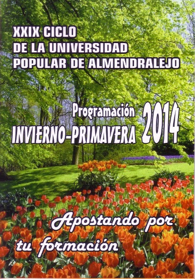 PROGRAMACIÓN DE LA UPAL INVIERNO PRIMAVERA 2014